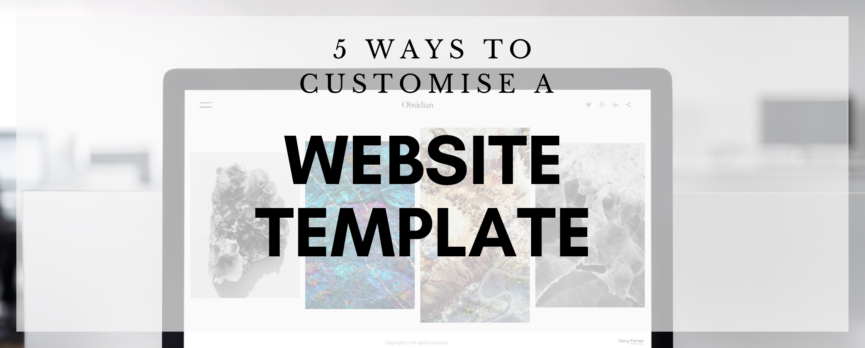 customise a website template