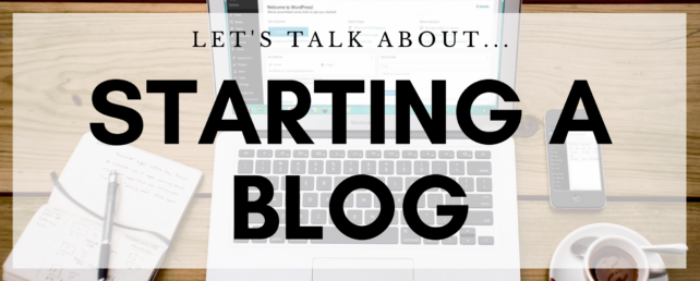 starting a blog